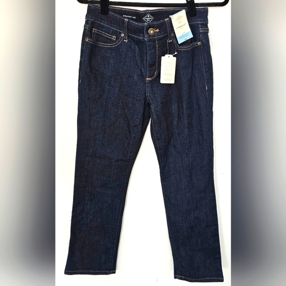 St. John's Bay Mid Rise Straight Jean Size 6P Short - Picture 1 of 13